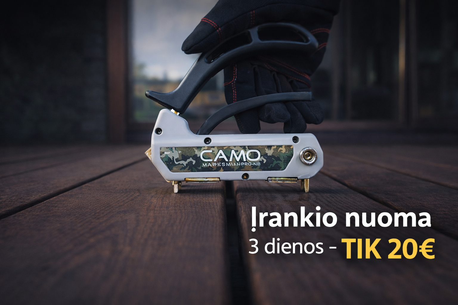 Paslėpto tvirtinimo įrankių nuoma